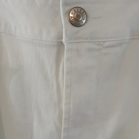 Rebel Wilson X Angels Women's White Mid-Rise Ultra Skinny Pants 24W - Picture 5 of 16